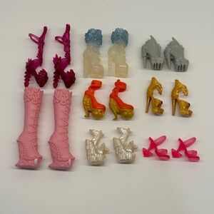 Monster High Doll Shoes Set Of 8 (D2)